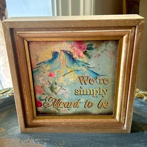 NWT Lavish Home Wood Box 7.5” Sign